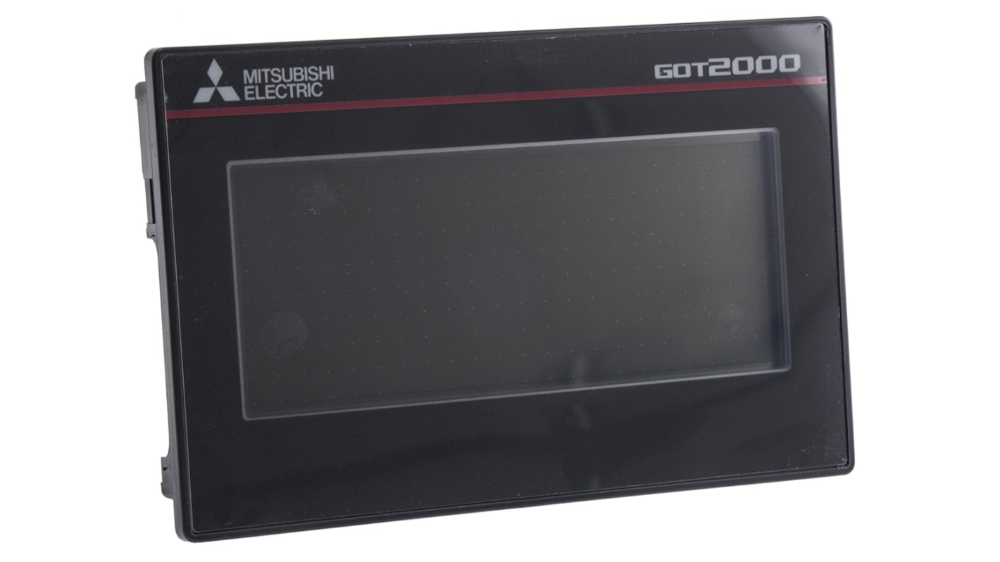 Display HMI touch screen Mitsubishi Electric GT2103-PMBD, 3,8 pollici, IP67F, interfacce Ethernet e USB, dimensioni 113 x 74 x 32 mm.
