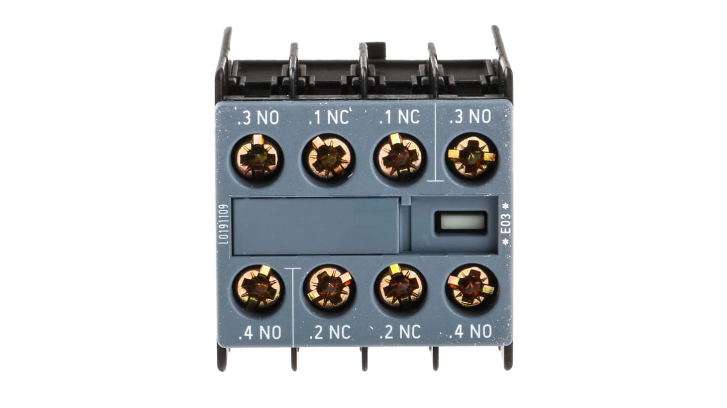 Contatto ausiliario Siemens 3RH2911-1FA22 2NO/2NC 10A - Serie Sirius Innovation per impianti HVAC. Affidabile e resistente.