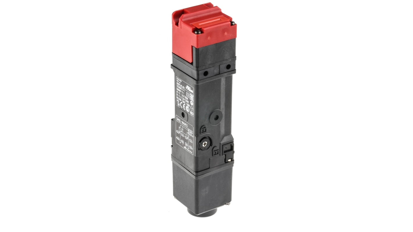 Interruttore di interblocco a solenoide Omron D4SL-N4AFG, 24 V cc, protezione IP67, dimensioni 39 mm x 179.5 mm x 39 mm.