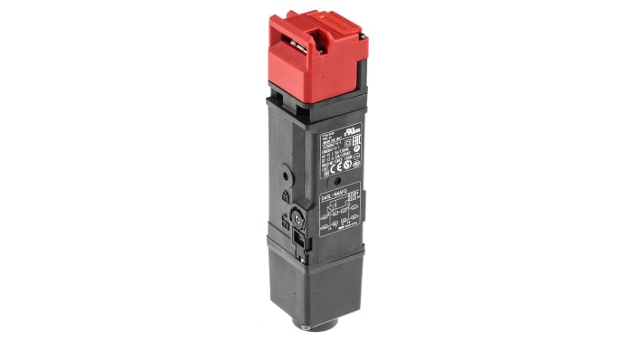 Interruttore di interblocco a solenoide Omron D4SL-N4AFG, 24 V cc, protezione IP67, dimensioni 39 mm x 179.5 mm x 39 mm.
