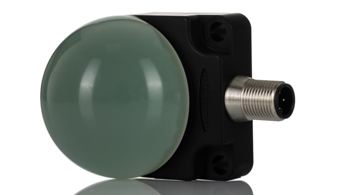 Segnalatore LED Banner K50FLGRYPQ, colori verde, rosso, giallo, montaggio piatto, IP67/IP69K, altezza 76 mm, alimentazione 18-30 V c.c.