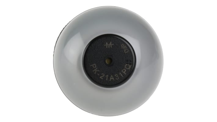 Segnalatore acustico e luminoso Banner K50LGRA1YPQ, LED, 18-30 V c.c., 75 dB, IP50, montaggio su base, custodia nera.