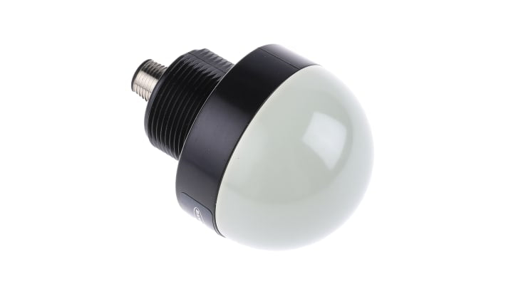 Segnalatore lampeggiante LED Banner K50LGRY2PQ, colori verde, rosso, giallo, montaggio su base, IP67/IP69K, 50 mm di diametro.