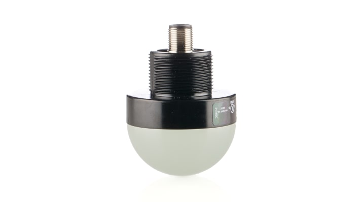 Segnalatore LED Banner K50LGRYPQ, colori verde, rosso, giallo, montaggio su base, IP67/IP69, diametro 50 mm, altezza 69 mm.