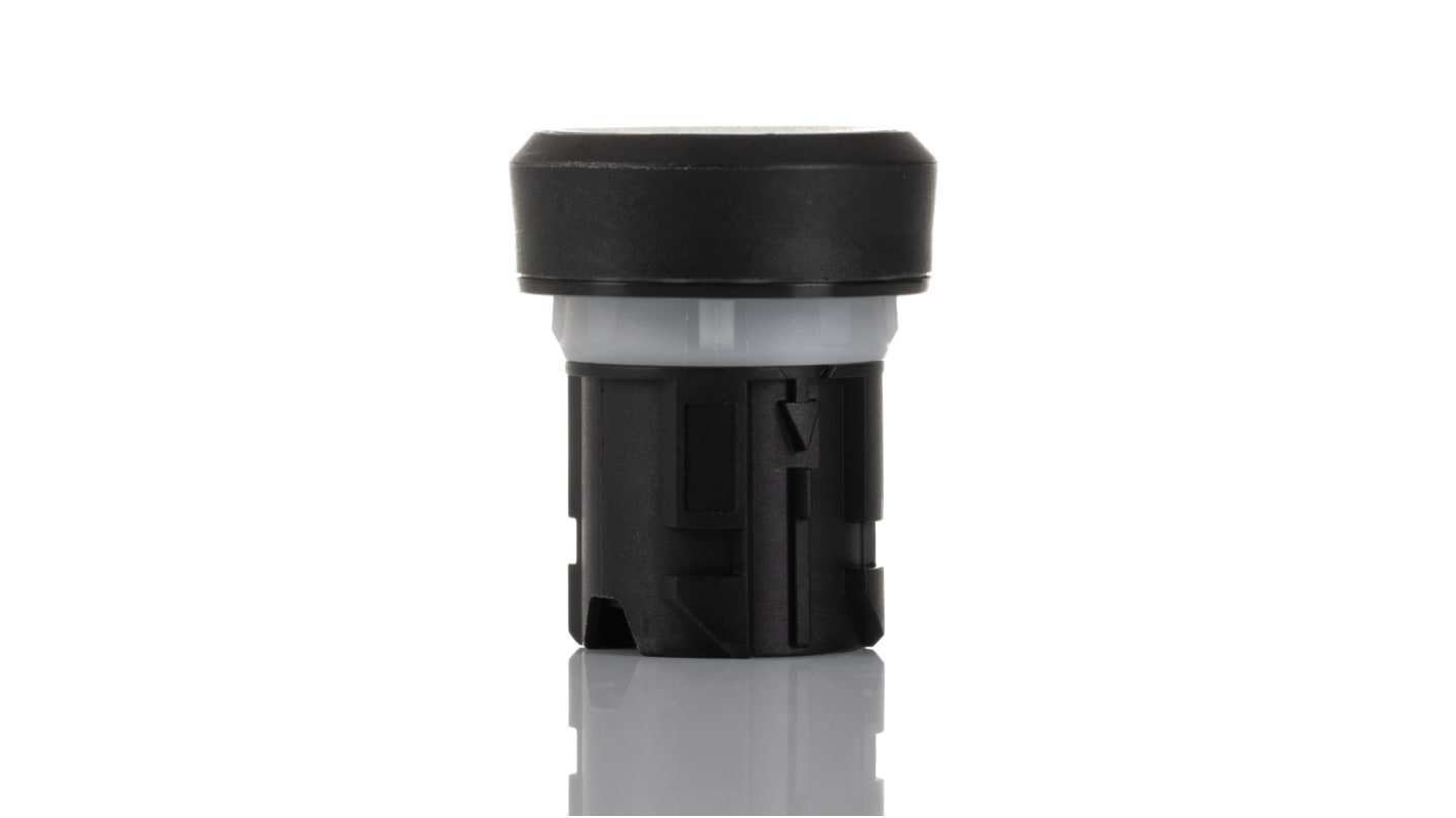 Testa a pulsante nero Siemens 3SU1000-0AB10-0AA0, serie SIRIUS ACT. Resistente, IP69K, ideale per ambienti industriali. Durata 10M cicli.