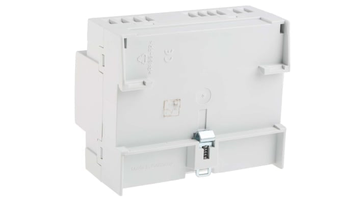 Relè di monitoraggio ABB CM-UFD, unipolare, 6 A, SPDT, montaggio su guida DIN, dimensioni 108 x 67 x 90 mm.