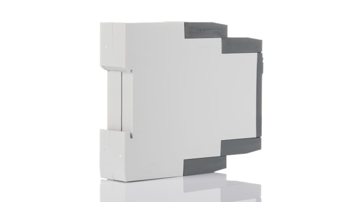 Relè di monitoraggio temperatura ABB, tensione 24-240 V AC/DC, montaggio su guida DIN, dimensioni 103,7 x 22,5 x 85,6 mm.