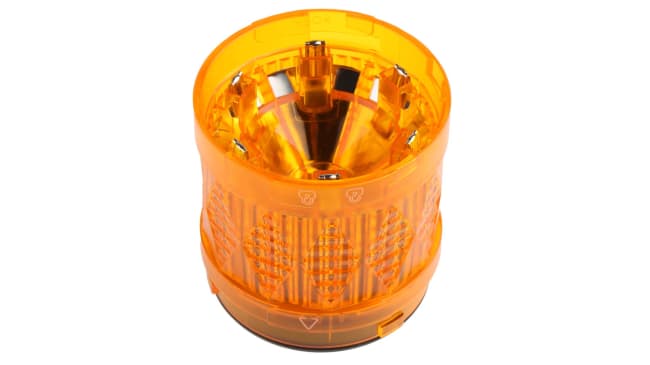 Segnalatore LED Schneider Electric XVUC25, Ambra 24V c.a./c.c. Ø60mm h50mm. Ideale per settore automobilistico e macchine utensili. Alta visibilità.