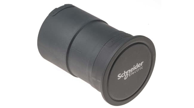 Schneider Electric XVUC21B: Base e coperchio terminazione 24V c.a./c.c. IP65, Ø base 60mm. Ideale per sistemi di automazione industriale.