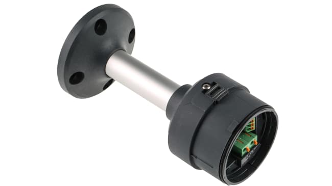 Base di montaggio con tubo Schneider Electric XVUZ02 per torri faro Harmony XVU, Ø base 70mm, resistente IP65. Ideale per applicazioni industriali.