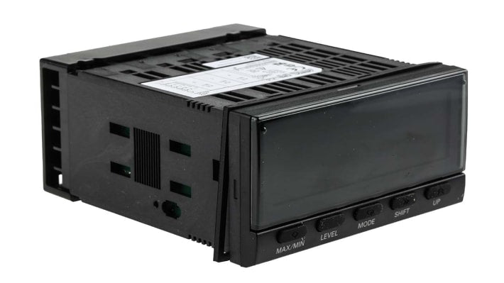 Misuratore digitale multifunzione Omron K3HB-VLC 24 VAC/DC, display LCD 5 cifre, dimensioni 101,2x112x48 mm, grado di protezione IP66.