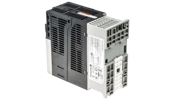 Inverter trifase Allen Bradley PowerFlex 525, 0,4 kW, 400 V c.a., 3 fasi, 500Hz. Controllo motore versatile per applicazioni industriali.