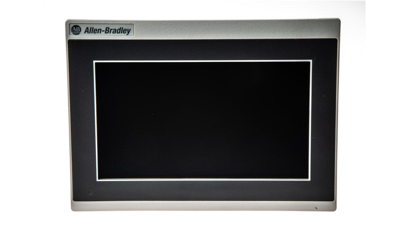 Allen Bradley 2711R-T7T, display HMI touch screen 7" PanelView 800, risoluzione 800 x 480, interfaccia Ethernet e USB.