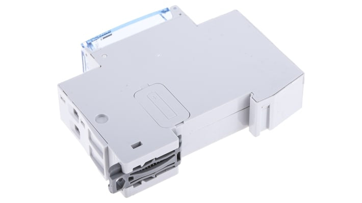 Legrand 4 127 90, temporizzatore unipolare per guida DIN, 230 V ca, programmabile, dimensioni 83x66 mm.