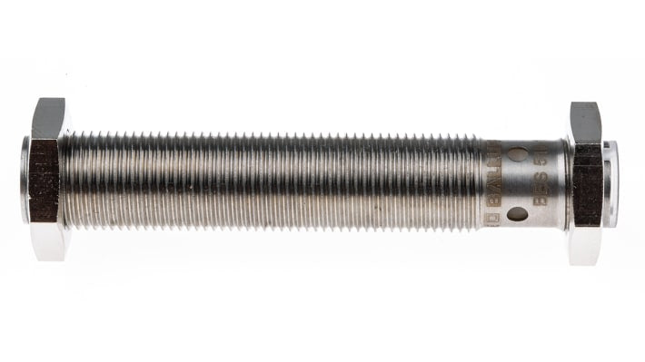 Sensore di prossimità induttivo BALLUFF BES 516-113-S4-C, PNP M12, rilevamento 2 mm, IP68, acciaio inox, -40/+85 °C.