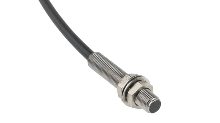 Sensore di prossimità cilindrico PNP BALLUFF BES 516-3005-G-E4-C-S49-00, M5, rilevamento 1,5 mm, IP67, alimentazione 10-30 V c.c.