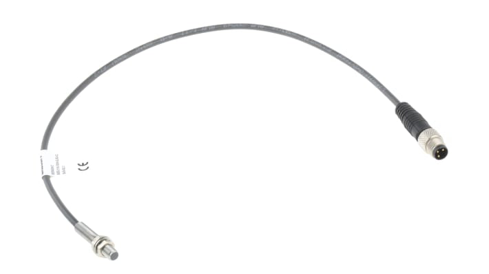 Sensore di prossimità cilindrico PNP BALLUFF BES 516-3005-G-E4-C-S49-00, M5, rilevamento 1,5 mm, IP67, alimentazione 10-30 V c.c.