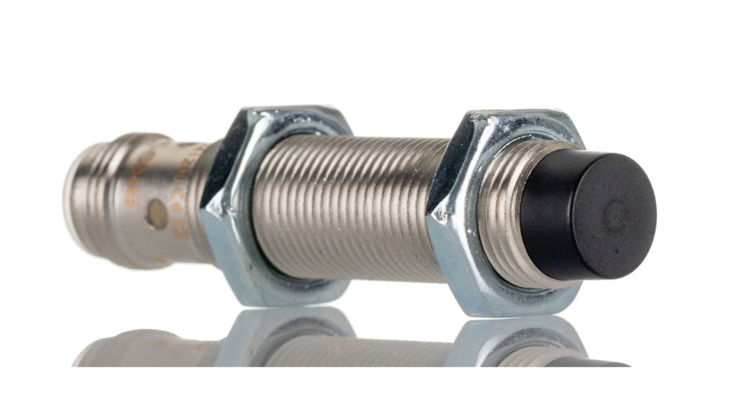 Sensore di prossimità cilindrico PNP BALLUFF BES M12MG-PSC80F-S04G, M12 x 1, rilevamento 8 mm, IP67, alimentazione 10-30 V c.c.