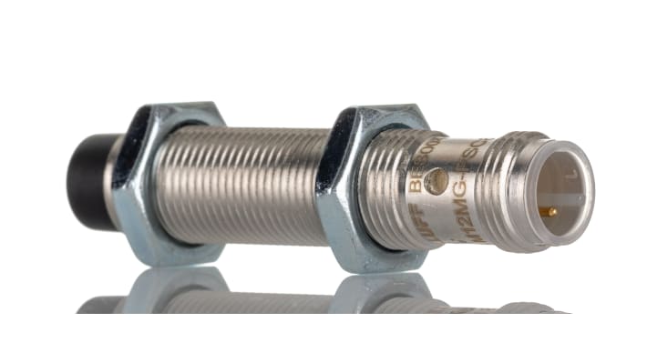 Sensore di prossimità cilindrico PNP BALLUFF BES M12MG-PSC80F-S04G, M12 x 1, rilevamento 8 mm, IP67, alimentazione 10-30 V c.c.