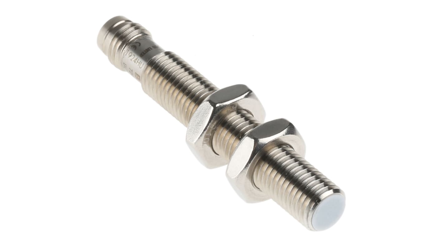 BALLUFF BCS M08T4E2-PSM15C-S49G, sensore di prossimità cilindrico PNP M8, rilevamento 1,5 mm, IP67, acciaio inox, alimentazione 11-30 V c.c.