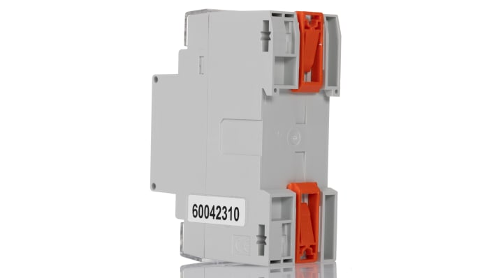 Contatore di energia monofase Lovato DMED121, display LCD 7 cifre, tensione 184-264 V, corrente fino a 63 A, IP40.