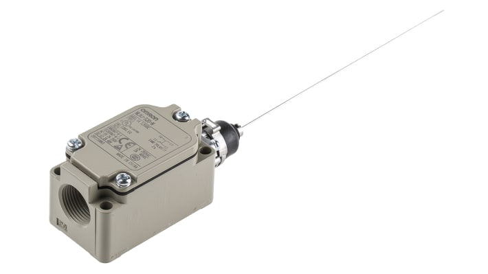 Interruttore di fine corsa Omron WLNJ-S2G-N, configurazione NO/NC, protezione IP67, dimensioni 40mm x 42mm x 203.7mm.