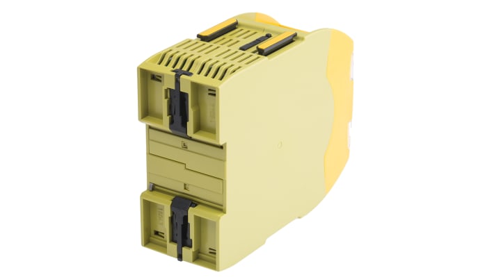 Controller di sicurezza Pilz 772100 PNOZmulti 2, 28 I/O, 20 ingressi e 4 uscite, dimensioni 101,4 x 22,5 x 120 mm.
