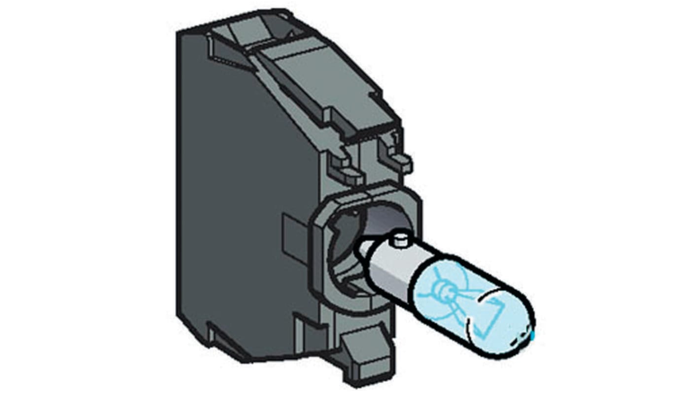 Lampada a pulsante DL1CE048 per Serie XACA / XACB / XACM e XY2C - Gruppi luminosi Serie XB5 con alimentazione diretta e coperchio colorato. Certificazioni UL, CSA, IEC, CE, JIS, NEMA.