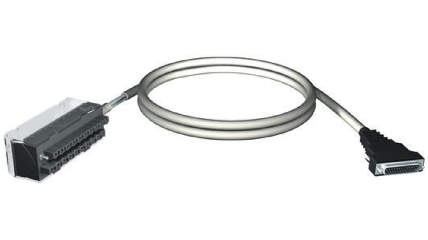 Set cavi Schneider Electric BMXFCA500 per Modicon M340, include cavo analogico precablato e morsetto con 20 contatti.