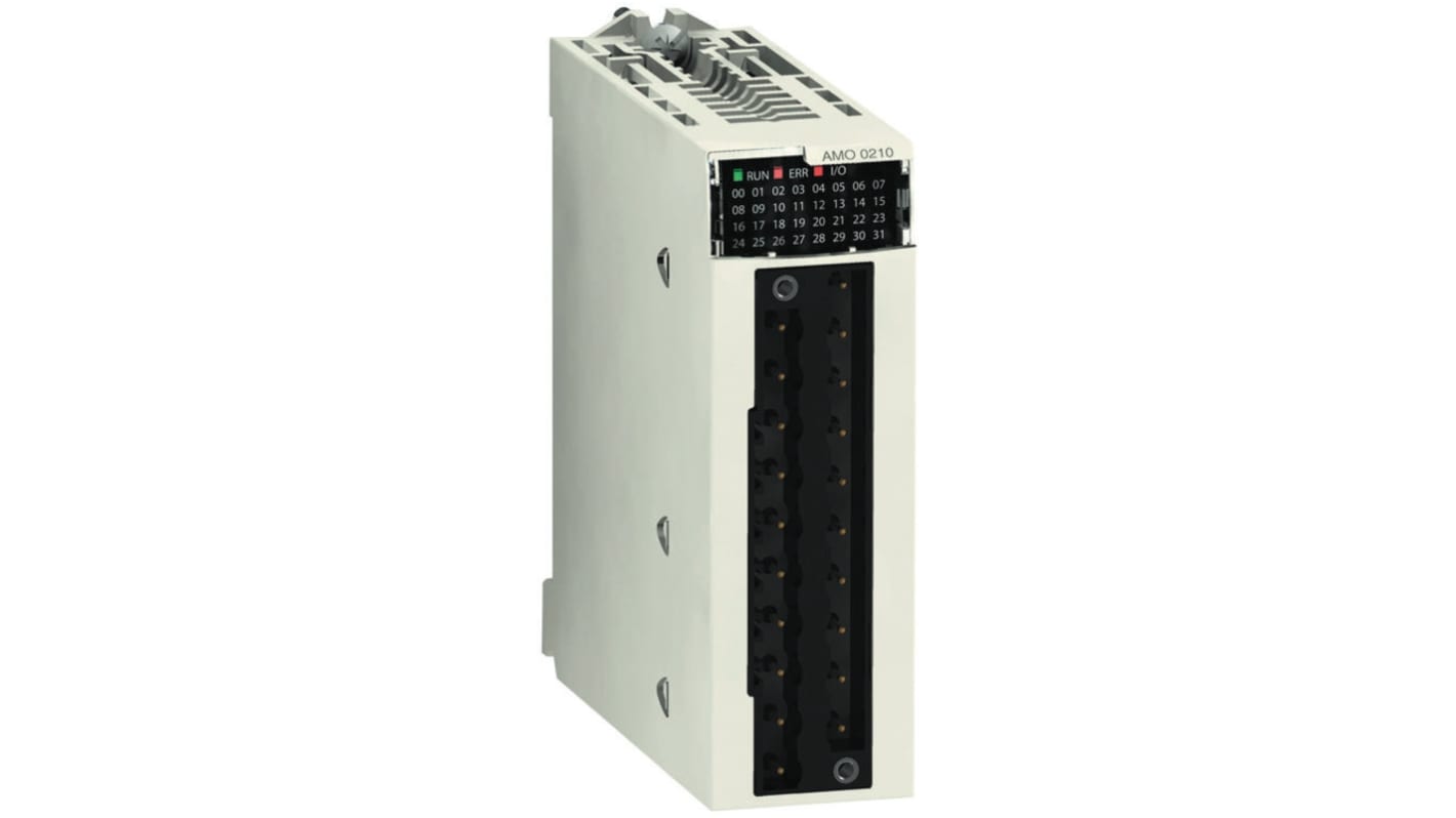 Modulo I/O PLC Schneider Electric BMXAMO0210 per Serie Modicon M340, 24V CC, 2 uscite - Ideale per automazione industriale.