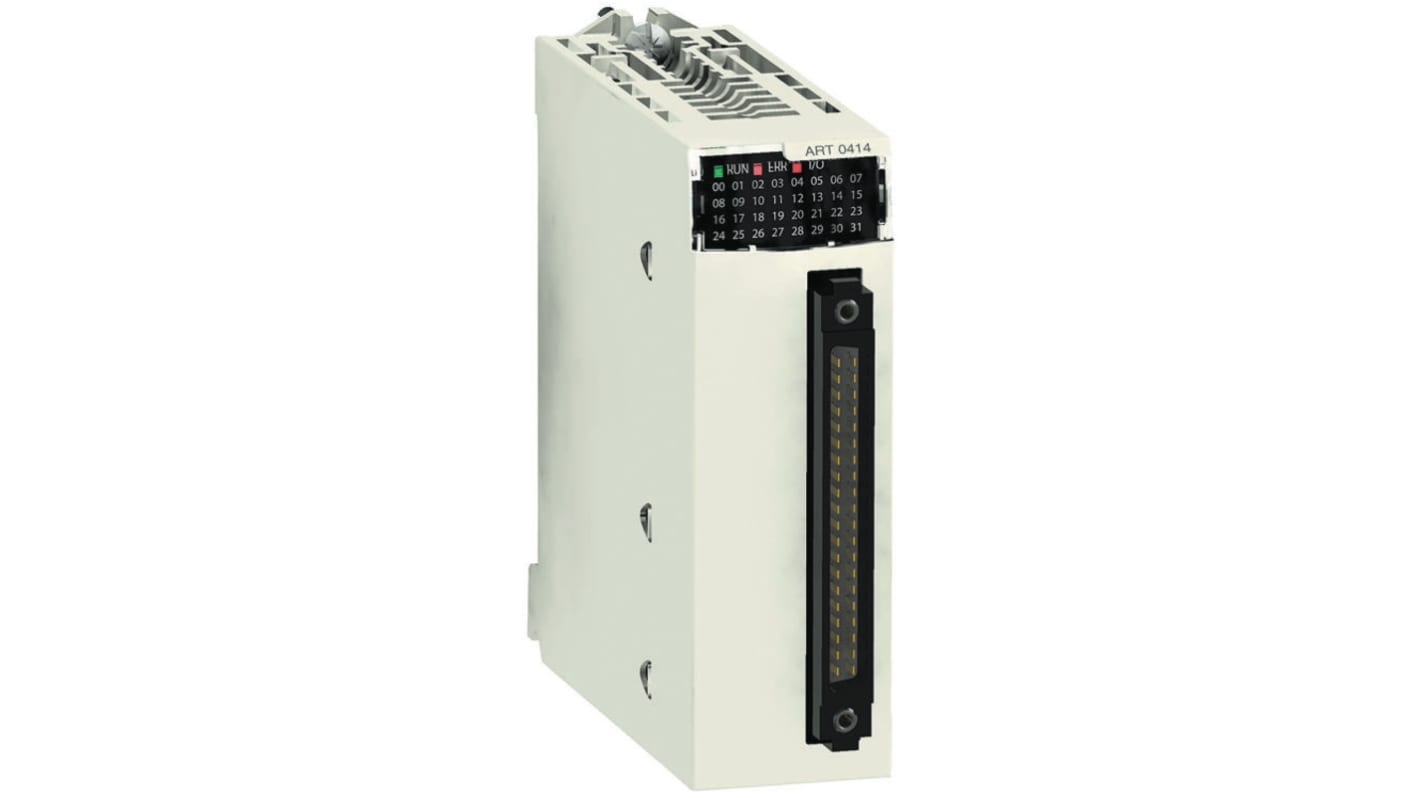 Modulo I/O PLC Serie M340 Schneider Electric BMXART0414 per ingressi temperatura analogici - Pt100, termocoppie, tensioni fino a ±1,28 V. Ideale per applicazioni industriali.