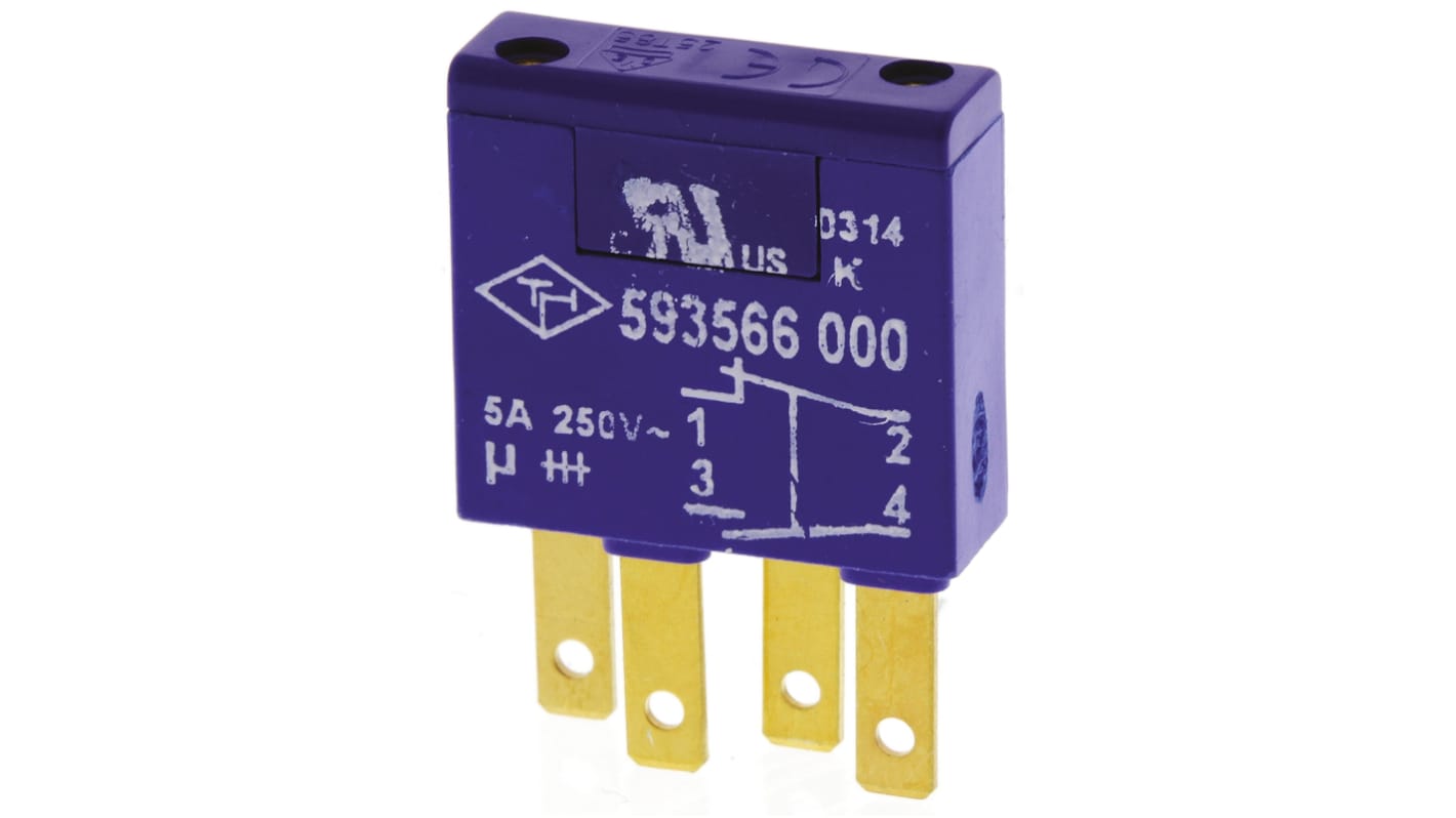 Saia-Burgess TH593566000, blocco contatti 1CO per interruttori a coda di rondine, contatti autopulenti in argento, compatibile con serie TK2.