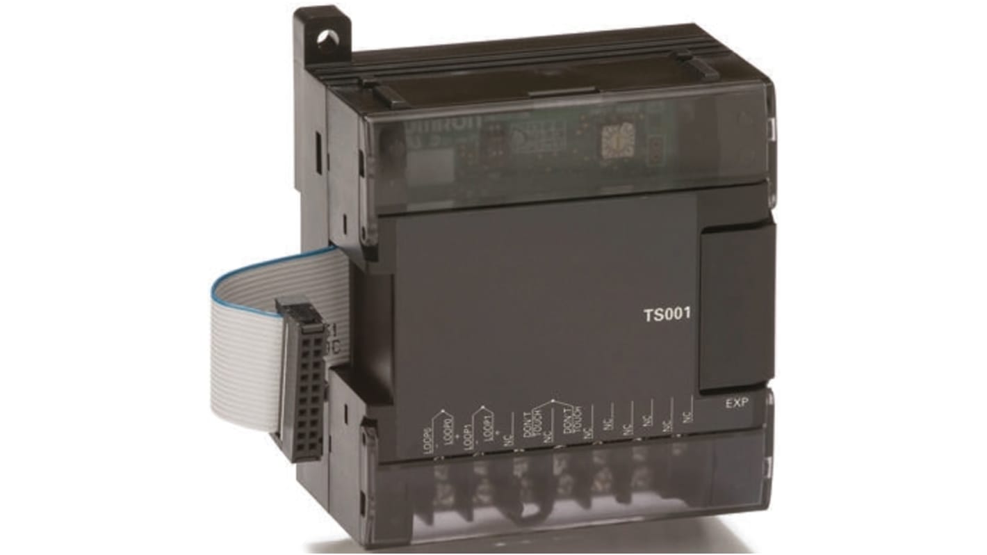 Modulo di espansione analogico Omron CP1W-TS001 per PLC, ingresso da termocoppie, dimensioni 90 x 86 x 50 mm, 2 ingressi.