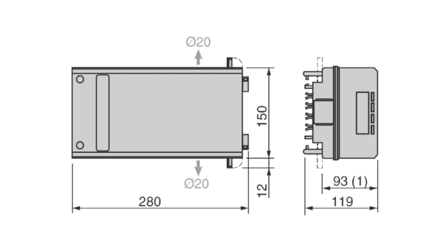 Sezionatore portafusibili Schneider Electric KNB50SF4 50A 3+N Canalis Harmony KNA - Ideale per distribuzione in officine e industrie.