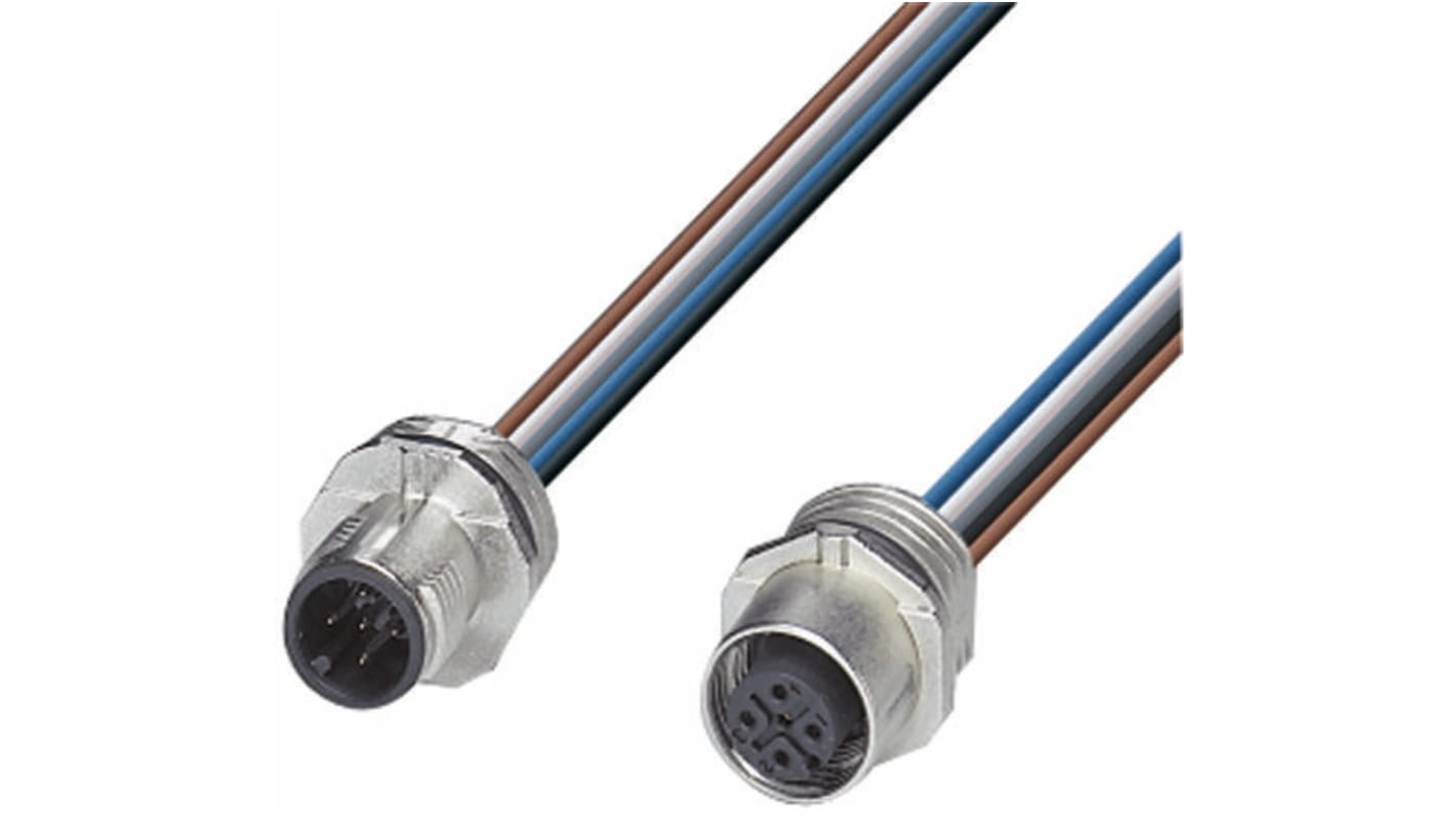 Connettore sensore-attuatore SACC-E Phoenix Contact 1671111, montaggio anteriore, TPE 0,5m, standard CUL, UL. Ideale per applicazioni industriali.