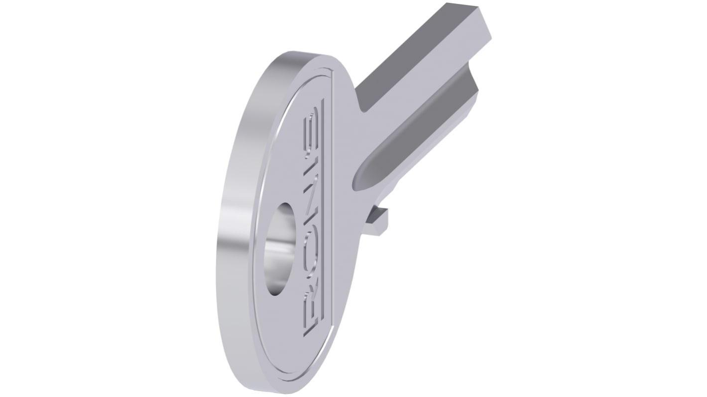 Chiave per interruttore a chiave Ronis Siemens 3SU1950-0FB80-0AA0, 22 mm, plastica, installazione semplice e robusta, grado di protezione IP69K.