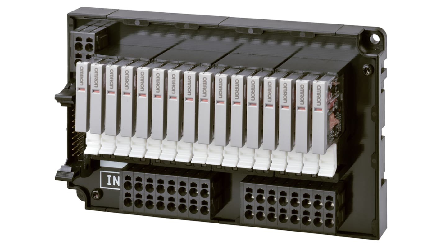 Modulo di espansione Omron G70V-SIC16P-1 per PLC, 16 ingressi, montaggio su guida DIN, dimensioni 143 x 90 x 56 mm.