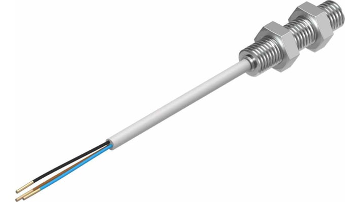Festo SIEN-M8B-PS-K-L, sensore di prossimità induttivo PNP M8, rilevamento 1,5 mm, IP65/IP67, -25 a +70 °C.