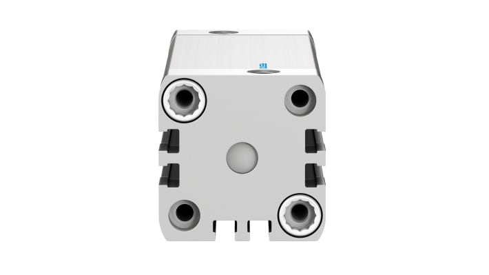 Cilindro pneumatico doppio effetto Festo ADN-32-80-I-P-A, foro 32mm, corsa 80mm, attacco G 1/8, alloggiamento in alluminio.