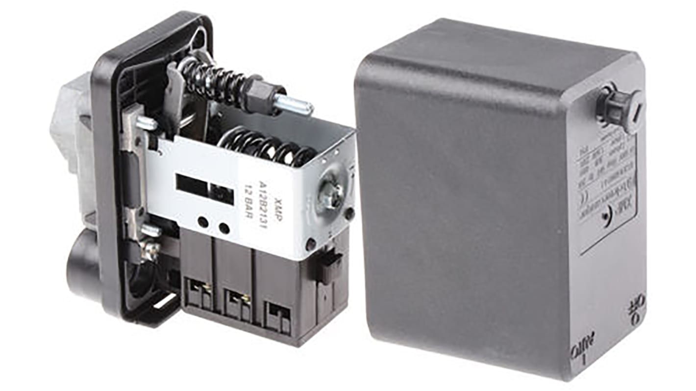Pressostato differenziale Telemecanique Sensors XMPA12C2131C, 12 bar max, uscita 3 NC, IP54, per aria e acqua.