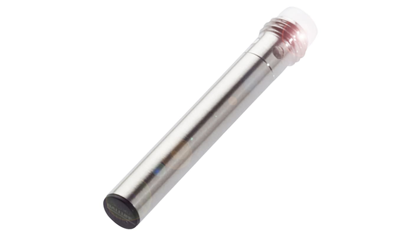Sensore di prossimità cilindrico BALLUFF BES 516-371-G-E5-C-S49, PNP, rilevamento 2 mm, IP67, alimentazione 10-30 V c.c.