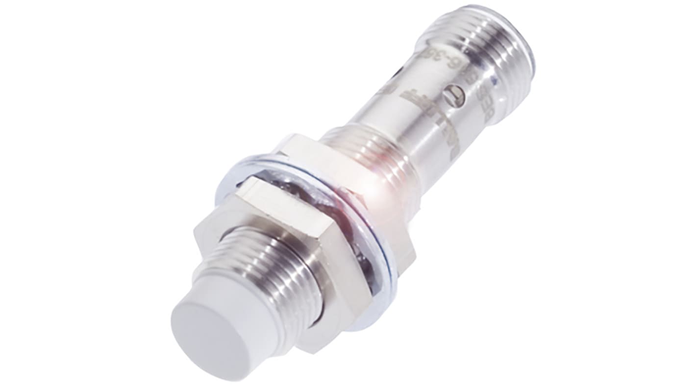 Sensore di prossimità cilindrico BALLUFF BES M12MC1-PSC10F-S04G, PNP, rilevamento 10 mm, IP67, M12 a 4 pin, dimensioni 45 mm.