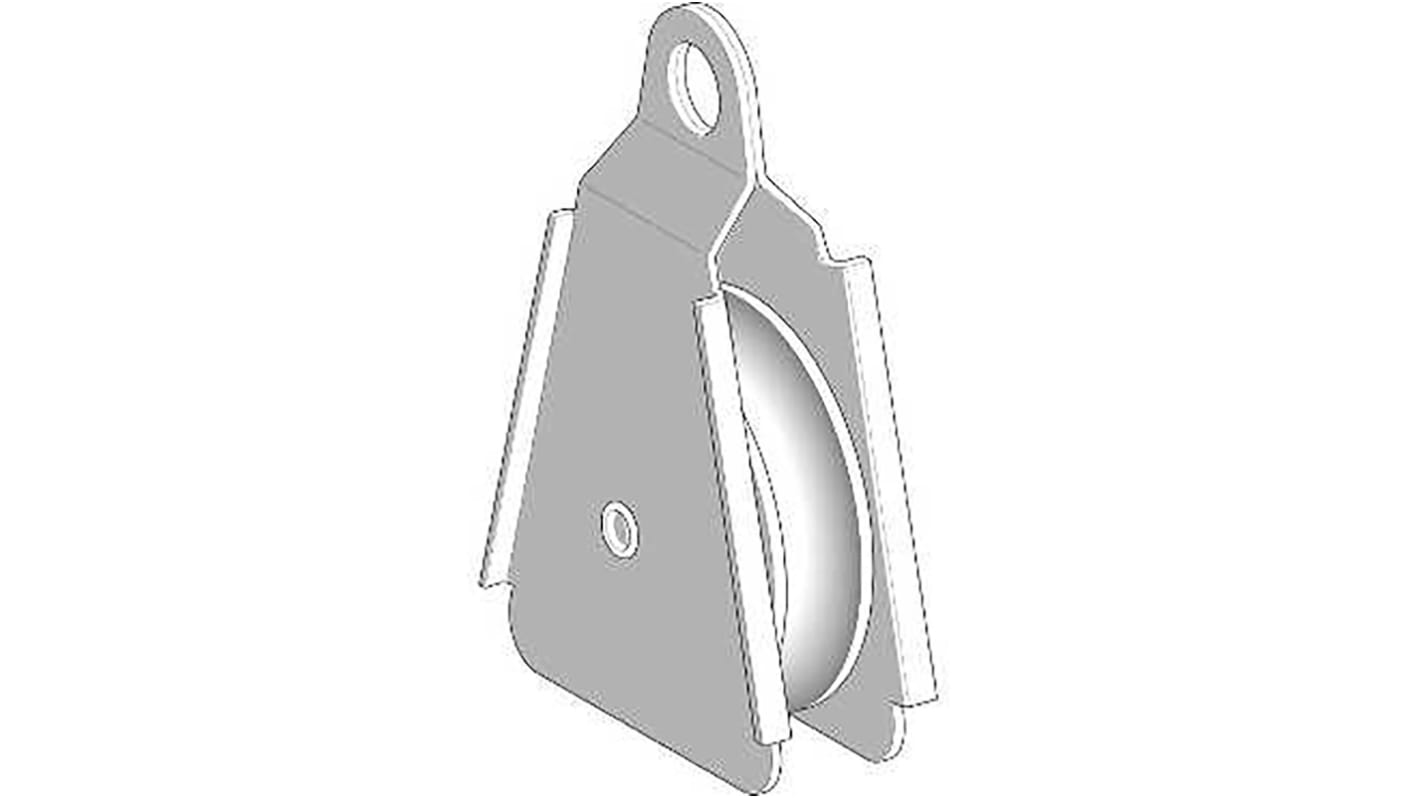 Accessori per corda Telemecanique Sensors XY2CZ708: Puleggia e supporti per interruttori Preventa, compatibili con cavi da 3 a 5 mm.