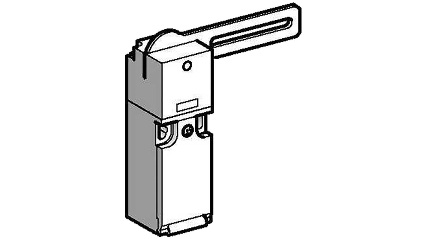 Interruttore di interblocco Telemecanique Sensors XCSPL762, leva diritta, 2NC, IP67, nylon rinforzato, 60 x 30 x 30 mm.
