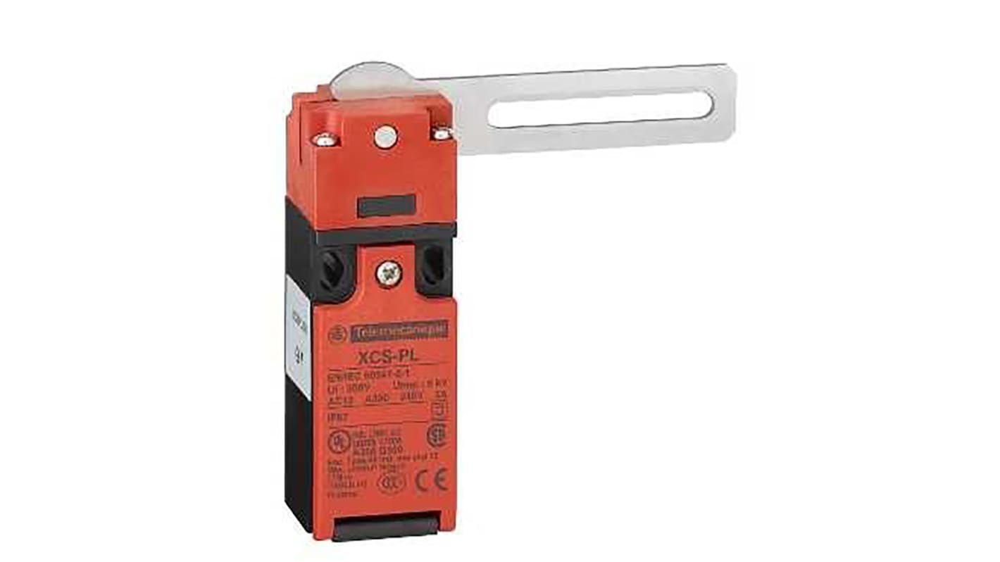 Interruttore di interblocco a solenoide Telemecanique Sensors XCSPL761, 2NC, testa orientabile, dimensioni 60 x 30 x 30 mm, IP67.