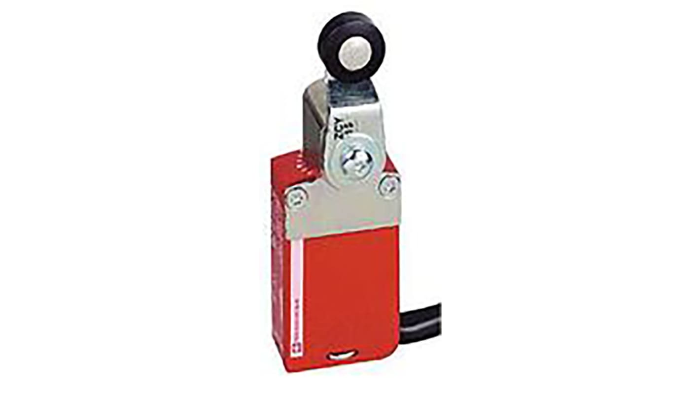 Interruttore di interblocco Telemecanique Sensors XCSM3715L1, leva a rullo, 2NC/1NA, protezione IP66/IP68, dimensioni 30mm x 32.4mm x 94mm.