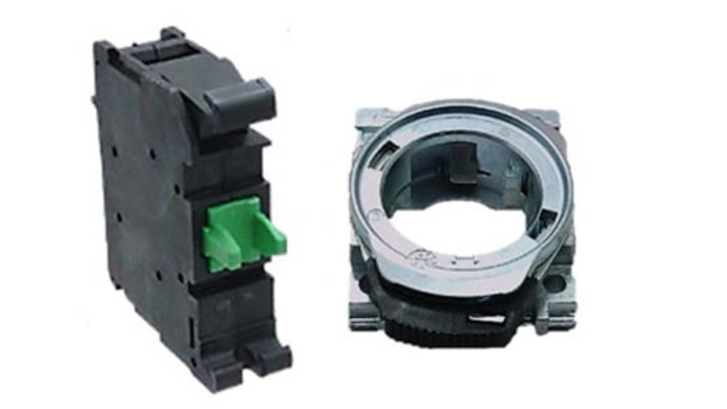 Blocco contatti Allen Bradley 800F-MX10, 1 NA, 24V, terminali a vite, grado di protezione IP2X, temperatura operativa -25/+70°C.