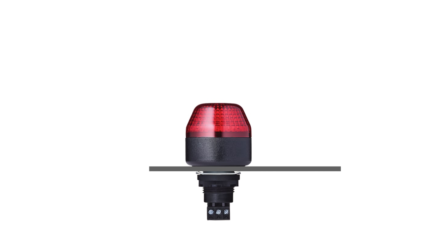 Segnalatore LED Rosso 24V AUER Signal - 801502405 per Montaggio a Pannello - Gamma Professionale IBL-IBM-IBS. Alta qualità e affidabilità.