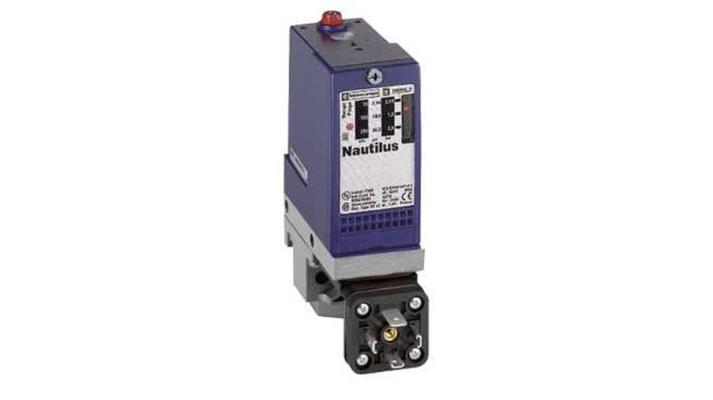Pressostato Telemecanique Sensors XMLA035A2C11, 35 bar max, uscita 1CO, montaggio a pannello, IP65/IP66, -25 a +70 °C.