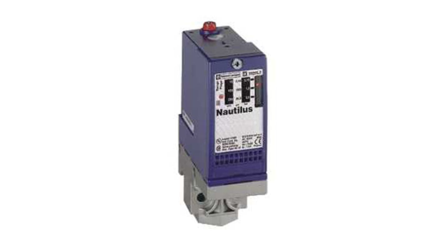 Pressostato Telemecanique Sensors XMLA035B2S11, max 35bar, montaggio a pannello, IP65/IP66, temperatura -25/+70°C.